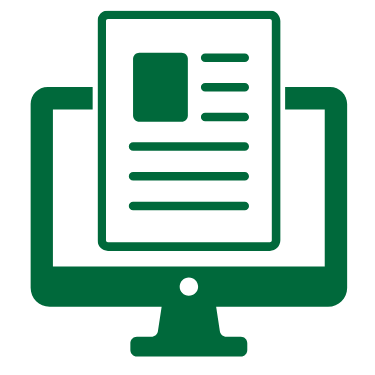 Seamless accounting migration icon showing a document transfer onto a computer, representing a switch from QuickBooks or Xero to Counto for US business accounting.