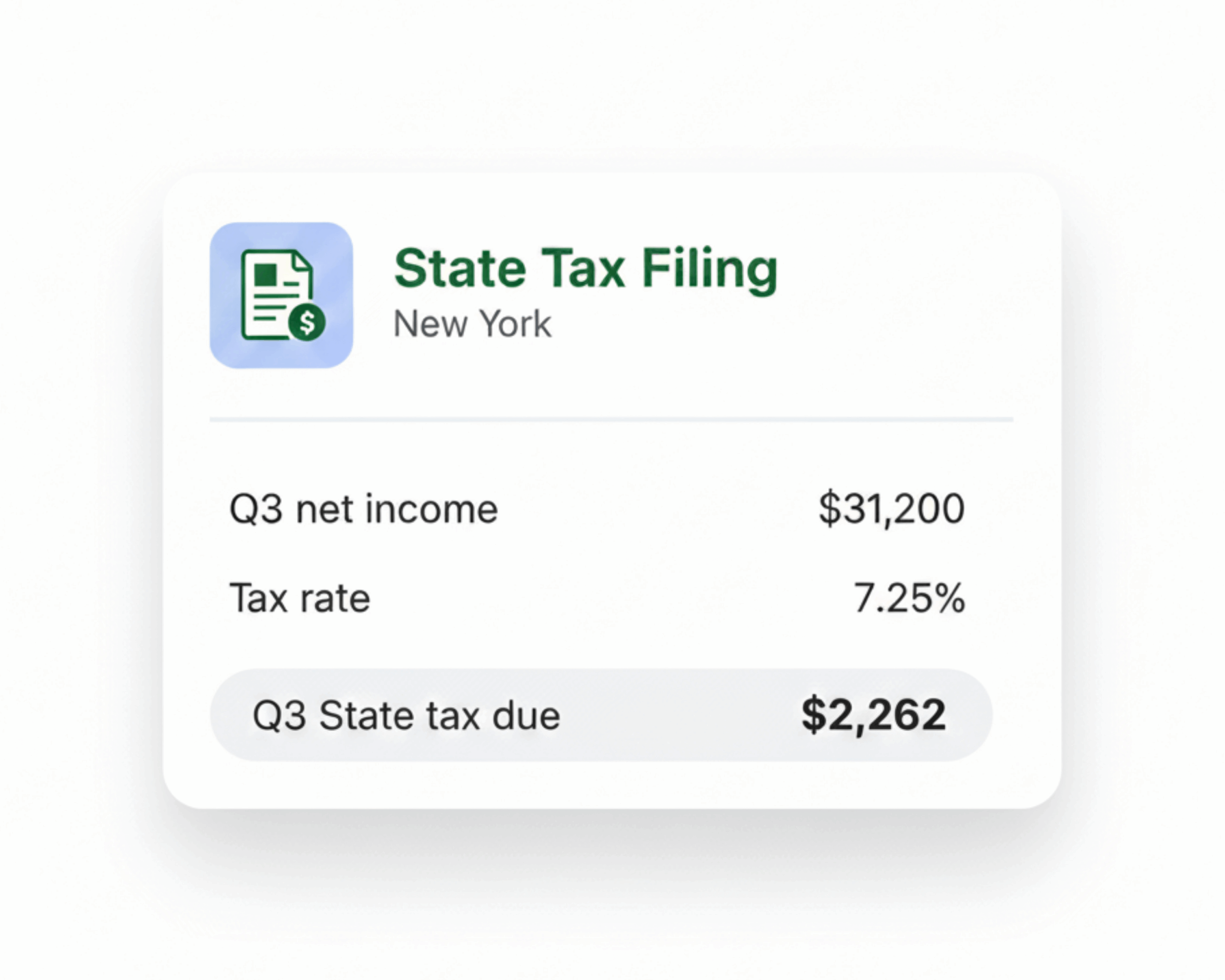 Tax filing
