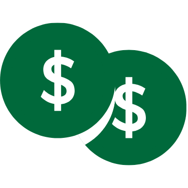 Transparent bundled pricing icon for US bookkeeping and tax services, showing predictable all-in-one costs for foreign entrepreneurs.